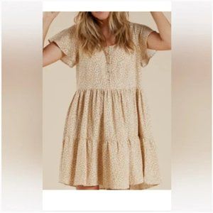 Rylee + Cru Cream Mini Dress